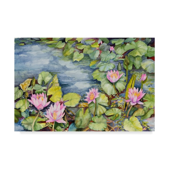 Trademark Fine Art 'Lily Pond' Canvas Art by Joanne Porter
