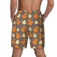 thumbnail image 4 of Balery Squirrel And Maple Leaves Mens Swim Trunks Swim Shorts for Men Quick Dry Inseam Beach Shorts with Compression Liner Pocket-XX-Large, 4 of 9