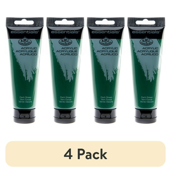 (4 pack) Royal & Langnickel Essentials Acrylic Paint - Dark Green, 120ml