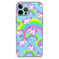 thumbnail image 2 of DesignSkinz Magical Cartoon Unicorns Full-Body Skin Decal Wrap Cover for iPhone 12, 2 of 9