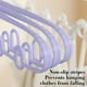 thumbnail image 4 of Percha multifuncional antideslizante con 5 ganchos, diseño de hombros alargados y gruesos para ahorrar espacio en dormitorios y armarios. Aestivo | Morado | AESTIVO, 4 of 7