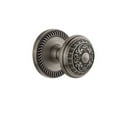 thumbnail image 2 of Grandeur 814739 Newport Solid Brass Rose Privacy Door Knob Set - Nickel, 2 of 7