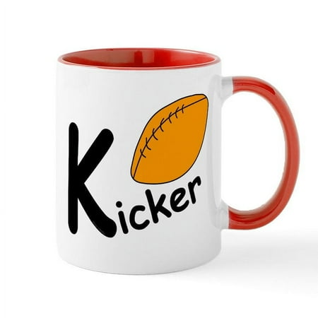 

CafePress - Football Kicker Mugs - 11 oz Ceramic Mug - Novelty Coffee Tea Cup