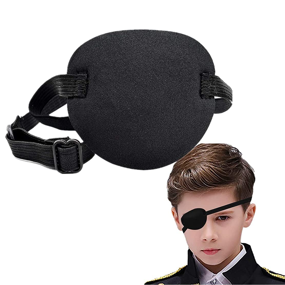 Sichumaria Pirate Eye Patch for Kids/Adults,Adjustable Soft and