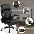 thumbnail image 6 of Bossin Big and Tall Executive Office Chair 400lbs with Flip-up Arms for Adult, Ergonomic High Back Lumber Support Adjustable Computer Desk Chair, 6 of 7