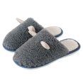 thumbnail image 4 of Vedolay Men's Slippers 2023 Winter Warm Slipper Indoor Outdoor Slippers Grey,45, 4 of 5