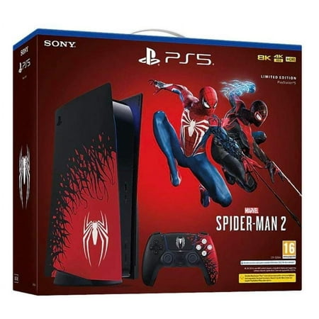Sony PlayStation 5 PS5 Blu-ray Edition Marvel Spider-Man 2 Console Bundle (US Plug)