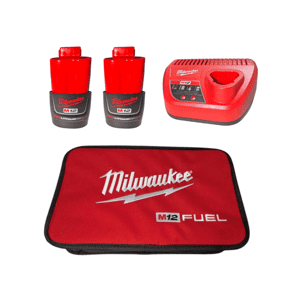 Milwaukee 2566-22 M12 FUEL 1/4" High Speed Ratchet Kit – Cordless, Compact, Brushless Motor, with (2) 12V REDLITHIUM Batteries, Charger, and Carrying Case
