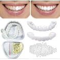 thumbnail image 2 of Carillas para dientes superiores e inferiores - 2 pares de aparatos de simulación, carillas dentales, sonrisa, dientes falsos, dientes imperfectos, blanqueamiento perfecto, dientes postizos, talla ú, 2 of 5