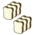 thumbnail image 1 of EeaseCA 6Pcs Cleaning Sponges Toast Design Dishcloth Practical Sponge Scrubbers, 1 of 7