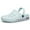 Light Blue, variant on Women's Garden Clogs Beach Sandals Slippers Lightweight Slip on Water Shoes White