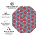 thumbnail image 3 of Lsque Hand Drawn Strawberry Pattern 4" Drink Coasters Set of 4, PVC Leather Absorbent Coasters, Table Coaster Set Decorative Coffee Cup Coasters Housewarming Gift -Octagon, 3 of 6