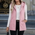 thumbnail image 5 of Stamzod Womens Vest Casual Hooded Sleeveless Fleece Lined Outerwear Vests Winter Coat with Pockets, 5 of 9