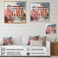 thumbnail image 4 of Designart "Historic Elegance of Pink Athens" Abstract Wall Art - Modern Pink Abstract Fractal Living Room Canvas Art, 4 of 6