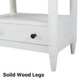 thumbnail image 6 of Glavbiku Mid-Century Nightstand with 2 Drawers & Shelf,White Bedside Table for Bedroom,Adult, 6 of 8
