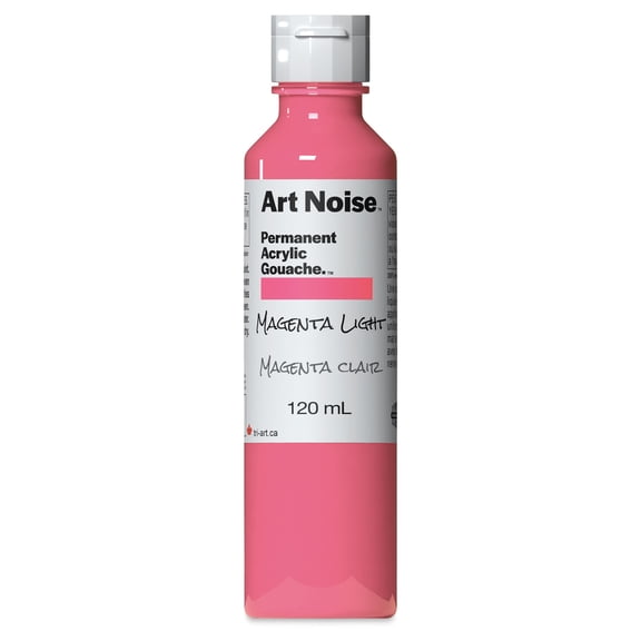 Tri-Art Art Noise Permanent Acrylic Gouache - Magenta Light, 120 ml, Bottle