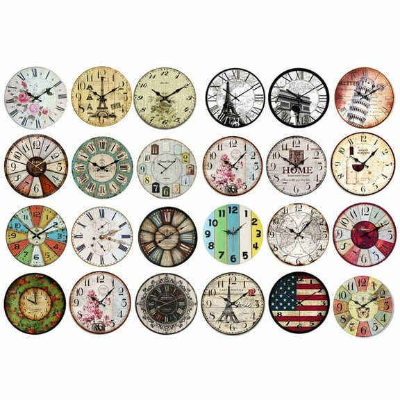 Vintage Clock Dial Aesthetic Happy Planner Diary Journal Stationery Scrapbooking Stickers Travel Art Supplies