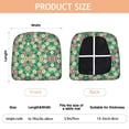 thumbnail image 3 of Green Daisy Flower Pink Blooms Pattern Seat Covers for Dining Room Chairs Set Of 4,Stretch Printed Washable Chair Seat Cover with Elastic Ties and Button,Removable Waterproof Couch Cushion Covers, 3 of 6