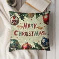 thumbnail image 3 of YINGXI  Nutcracker Pillow Covers Merry Christmas Throw Pillow Case Watercolor Nutcracker Decoration Cushion Case for Christmas Winter Sofa Home Couch Office Room Car Decor 12x12in, 3 of 5