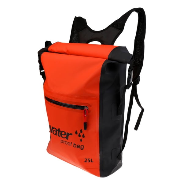 25L seca impermeable Camping Senderismo Kayak Canotaje Navegación Navegación Natación Bolsa flotante a - Varios col naranja Sunnimix Mochila impermeable