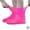 Rose red, variant on Waterproof Latex Shoe Covers Universal Fit for Men and Women Non-Slip Outdoor Protection