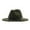 Army Green, variant on Unisex Casual Wide Brim Wool Cowboy Hat with Adjustable Rope and Concave Design Solid Color Custom Hats for Outdoor Fall Hat Fashion Army Green,One Size