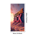 thumbnail image 1 of 3D Style Welcome Back Banner Party Background Decorations for Reunion Events Celebration Photo Shoots Festival Openings, 1 of 4