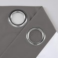thumbnail image 2 of Solid Thermal Insulated Grommet Blackout Curtains/Drapes for Living Room Bedroom Window (2 Panels, 52 inches Wide by 45 inches Long, Dark Grey), 2 of 4