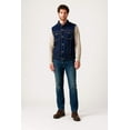 thumbnail image 6 of Men's Classic Motorcycle Denim Vest, Dark Blue, Button Front Closure, Sleeveless Trucker Style-DL-69449, 6 of 8