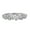 White, variant on Silver Plated Cubic Zirconia Heart Ring Leaf Band Engagement Ring for Women Exquisite Valentine's Day Gift