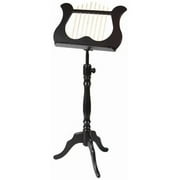 Stageline MS60BK-U Wood Lyra Music Stand, Black
