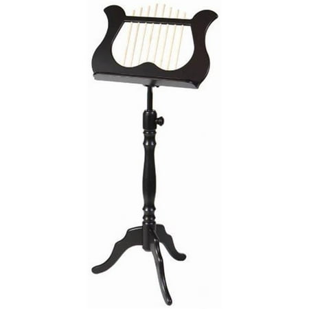 Stageline MS60BK-U Wood Lyra Music Stand, Black