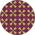 thumbnail image 1 of Ahgly Company Indoor Round Patterned Burnt Pink Area Rugs, 4' Round, 1 of 6