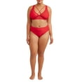 thumbnail image 2 of No Boundaries Juniors' Plus-Size Red Lace Swimsuit Top, 2 of 4
