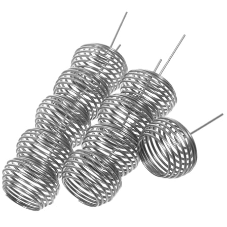 BESTOYARD 10pcs Flower Fertilizer Basket Stainless Steel for Home Plants Gardening Accessory