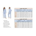 thumbnail image 3 of GLOBAL Women's Flannel Yarn Pajama Sets 100% Cotton Sleepwear, Size S-3XL, 3 of 5