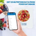 thumbnail image 4 of RENPHO Bluetooth Food Scale with App, Digital Smart Kitchen Scale, Glass, White, 4 of 9