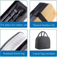thumbnail image 4 of Stackable Lunch Box with Thermal Insulation Bag Microwave Lunch Box Suitable for Office Workers and Students., 4 of 6