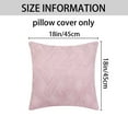 thumbnail image 5 of Unique Bargains Soft Plush Throw Pillow Covers Decorative Cushion Covers (2 Count) Bright Pink 18" x 18", 5 of 6