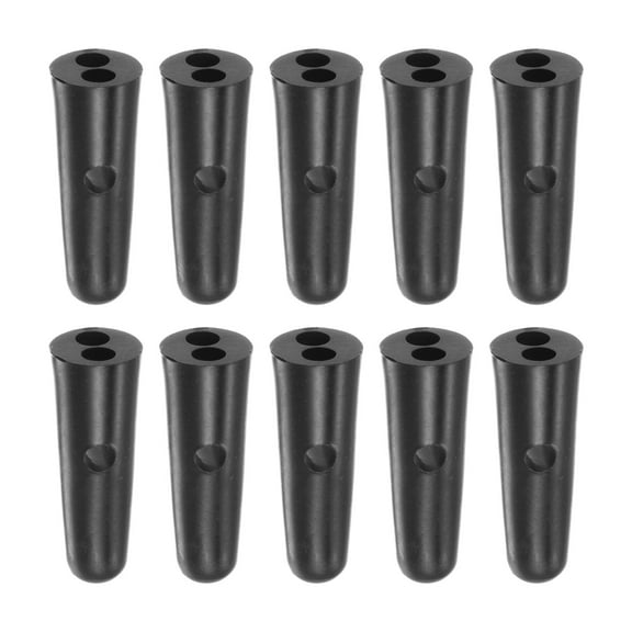 Umbrella Tail Beads PP 2.9mm Dia for Folding Umbrella Cover, Black, 10 Pieces