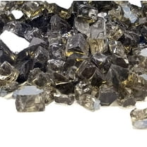 (40 Pounds) 1/2 inch Premium Bronze Reflective Bulk Fire Glass, Tempered For Fire Pit & Fireplace (Bronze)