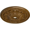 thumbnail image 3 of 30"OD x 3 7/8"ID x 3 1/4"P Flagstone Ceiling Medallion (Fits Canopies up to 3 7/8"), Hand-Painted Smokey Topaz, 3 of 6