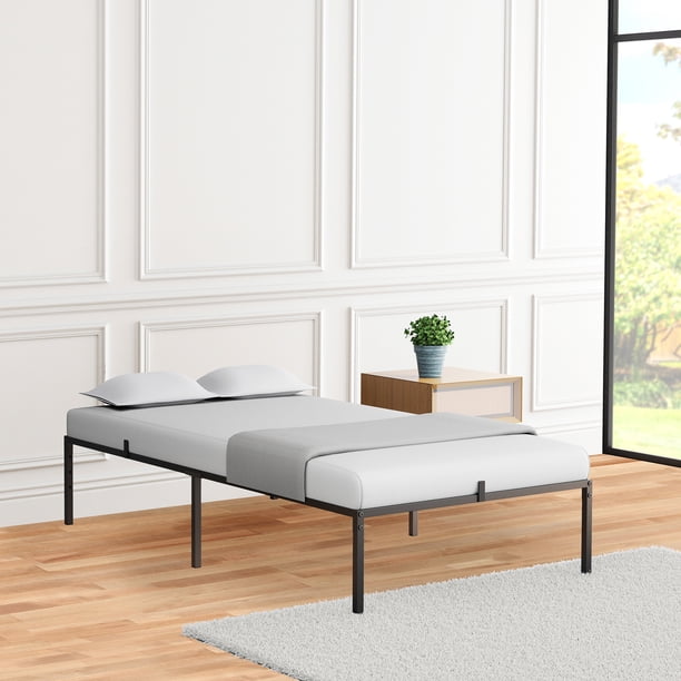 ChaoLink Estructura de cama twin con soporte de lamas de acero de 13 pulgadas, cama doble con soporte para colchón, no necesita base de caja, fácil de armar (1919931 CM)