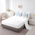 thumbnail image 5 of jejeloiu Dreamy Crystal Snowflake Bedding Comforter Set 7-Piece,Winter Theme King Bedding Sets,Merry Christmas Bed Sheets For Child,Breathable Home Decor, 5 of 8