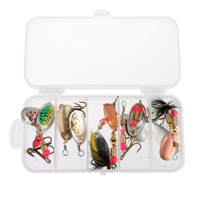 Rosarivae 10pcs/box Metal Sequin Fishing Spoons Lures Durable