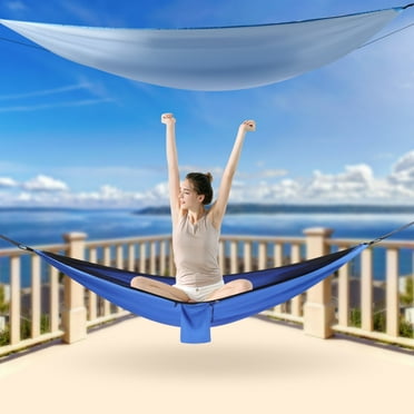 9.5*4.5 ft Camping One Hammock with Mosquito Net Nylon Tent Hanging Bed Air Swing Chair