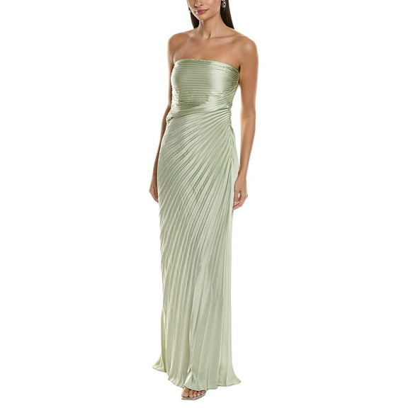 A.L.C. womens Bianca Maxi Dress, 4, Green