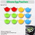 thumbnail image 4 of Cazadores furtivos de huevos de silicona: herramienta de cocción de silicona flexible Delisious Poach Egg Cooker Bake And Mold Food- Set de 12 TV Time 670n12, 4 of 6