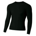 thumbnail image 2 of Heavy Duty Rash Guard Compression Shirts, Martial Arts, BJJ, MMA Grappling No-Gi (BK, LS, XL), 2 of 2