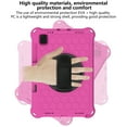 thumbnail image 3 of Dteck Case for Samsung Galaxy Tab A7 10.4-inch T500 T505 (2020 Released) ,Shockproof Rubber Hybrid EVA Kids Friendly Protection Hand Pull 360 Rotatable Hard Built-in Kickstand Cover,Rose+Black, 3 of 5